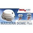 MaxxFan Dome Plus, ventilátor, tetőszellőző, beépített LED világítás, fehér, 12V, MaxxAir
