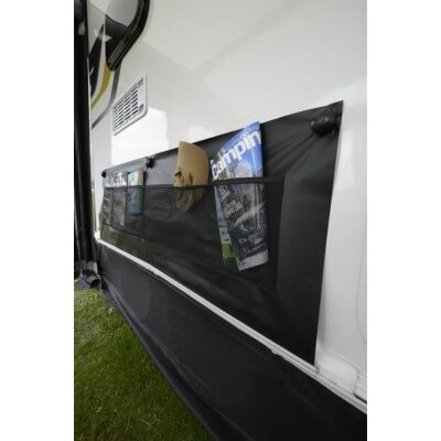 Kampa Limpet Wheel Arch Cover, kerékjárat takaró, dupla, 150x50 cm, tapadókorongos, szürke, Kampa 